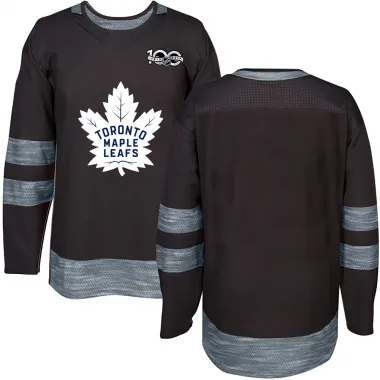 Black Men's Blank Authentic Toronto Maple Leafs ＃ 1917-2017 100th Anniversary Jersey