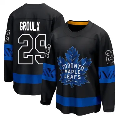Black Men's Bo Groulx Breakaway Toronto Maple Leafs Alternate Premier Jersey