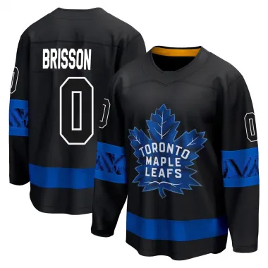 Black Men's Brendan Brisson Breakaway Toronto Maple Leafs Alternate Premier Jersey