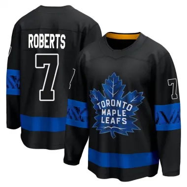 Black Men's Gary Roberts Breakaway Toronto Maple Leafs Alternate Premier Jersey