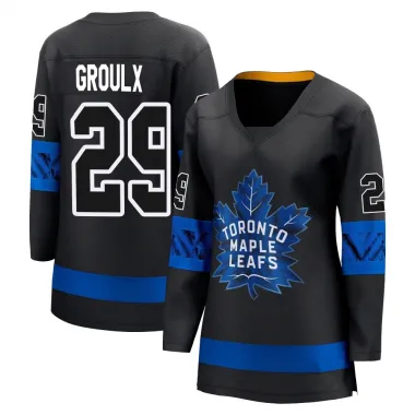 Black Women's Bo Groulx Breakaway Toronto Maple Leafs Alternate Premier Jersey
