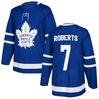 Blue Men's Gary Roberts Authentic Toronto Maple Leafs Home Jersey
