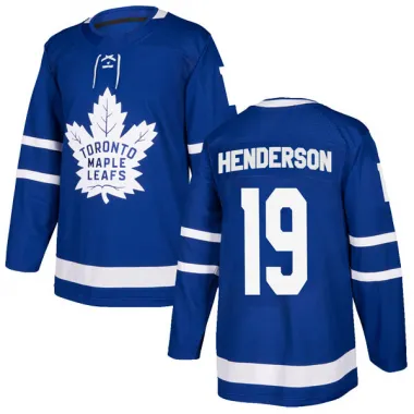 Blue Men's Paul Henderson Authentic Toronto Maple Leafs Home Jersey