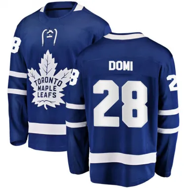 Reebok Toronto Maple Leafs #28 Tie Domi Premier Away NHL Jersey - Youth