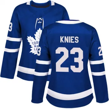 Blue Women's Matthew Knies Authentic Toronto Maple Leafs Home Jersey