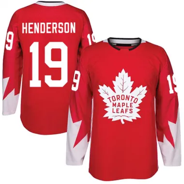 Red Men's Paul Henderson Authentic Toronto Maple Leafs Alternate Jersey
