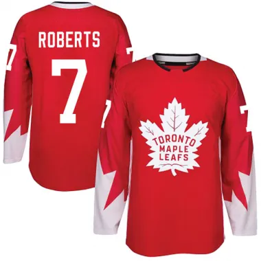 Red Youth Gary Roberts Authentic Toronto Maple Leafs Alternate Jersey