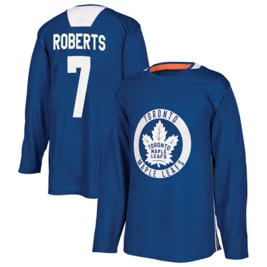 Royal Men's Gary Roberts Authentic Toronto Maple Leafs Practice Jersey