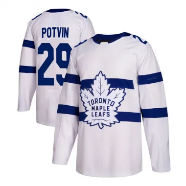 White Men's Felix Potvin Authentic Toronto Maple Leafs 2018 Stadium Series Jersey