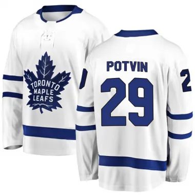 White Men's Felix Potvin Breakaway Toronto Maple Leafs Away Jersey