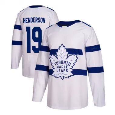White Men's Paul Henderson Authentic Toronto Maple Leafs 2018 Stadium Series Jersey