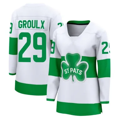White Women's Bo Groulx Breakaway Toronto Maple Leafs St. Patricks Alternate Premier Jersey