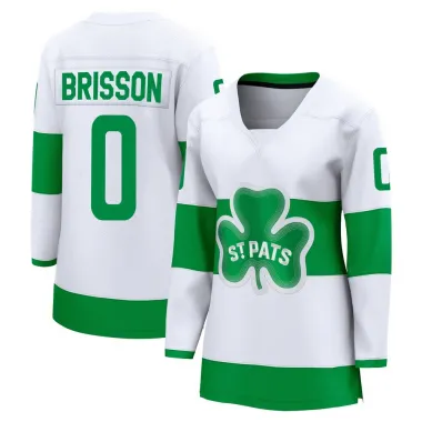 White Women's Brendan Brisson Breakaway Toronto Maple Leafs St. Patricks Alternate Premier Jersey