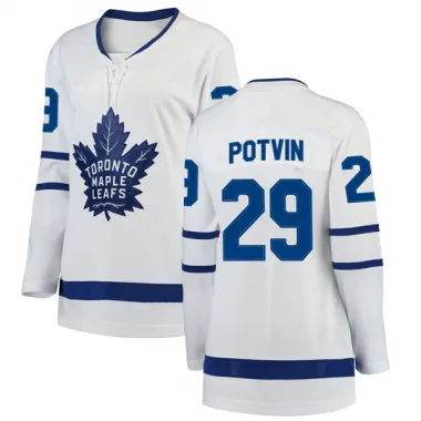White Women's Felix Potvin Breakaway Toronto Maple Leafs Away Jersey