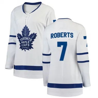 White Women's Gary Roberts Breakaway Toronto Maple Leafs Away Jersey