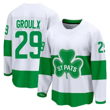 White Youth Bo Groulx Breakaway Toronto Maple Leafs St. Patricks Alternate Premier Jersey