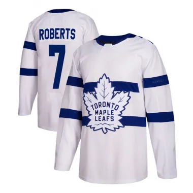 White Youth Gary Roberts Authentic Toronto Maple Leafs 2018 Stadium Series Jersey